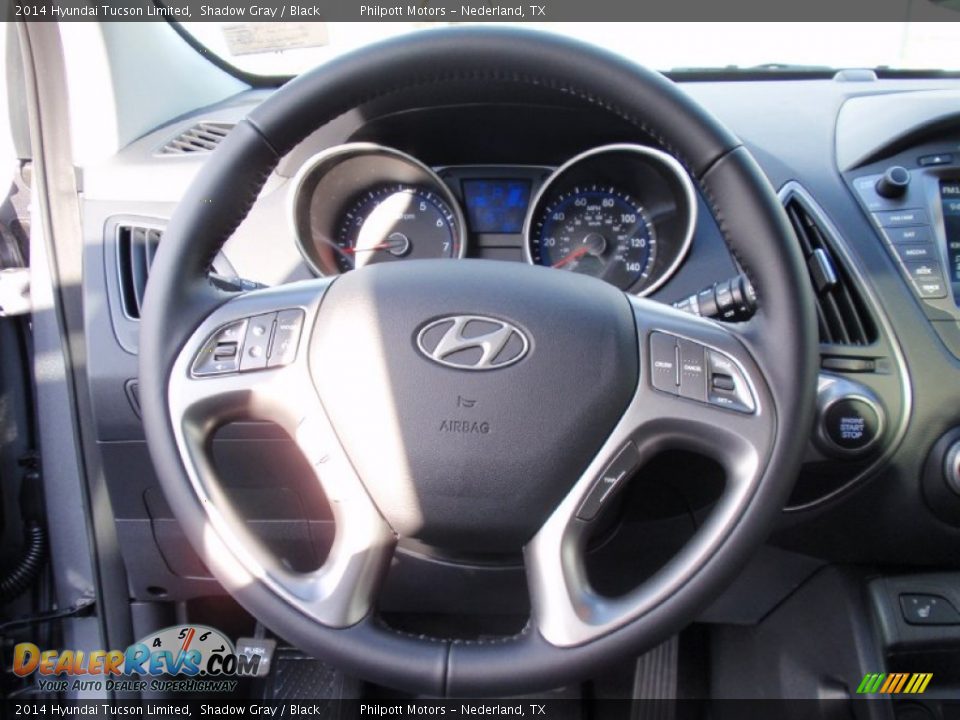 2014 Hyundai Tucson Limited Shadow Gray / Black Photo #33