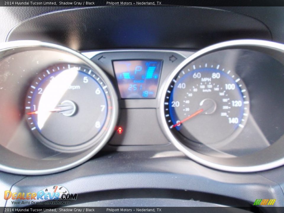 2014 Hyundai Tucson Limited Shadow Gray / Black Photo #34