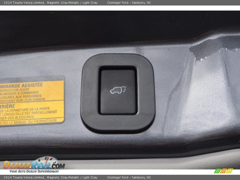 2014 Toyota Venza Limited Magnetic Gray Metallic / Light Gray Photo #9