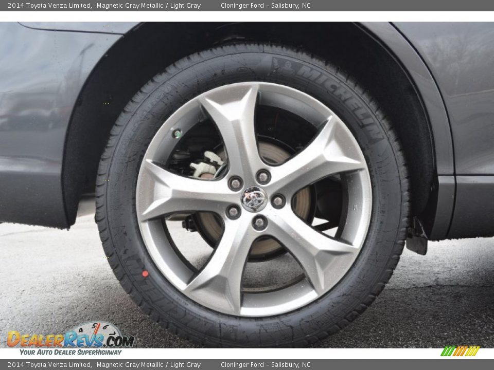 2014 Toyota Venza Limited Magnetic Gray Metallic / Light Gray Photo #10