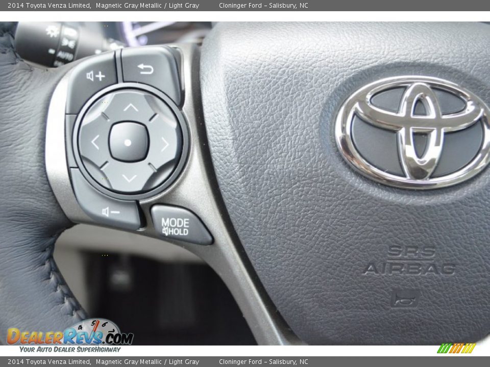 2014 Toyota Venza Limited Magnetic Gray Metallic / Light Gray Photo #23