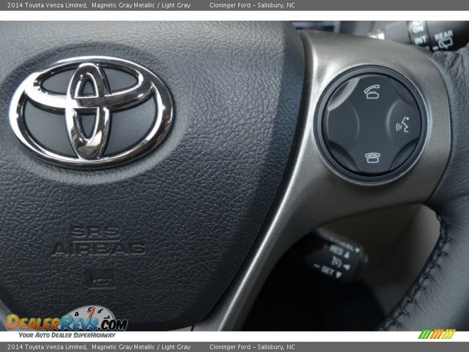 2014 Toyota Venza Limited Magnetic Gray Metallic / Light Gray Photo #24