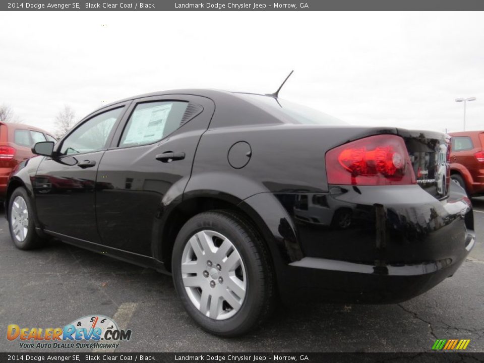 2014 Dodge Avenger SE Black Clear Coat / Black Photo #2
