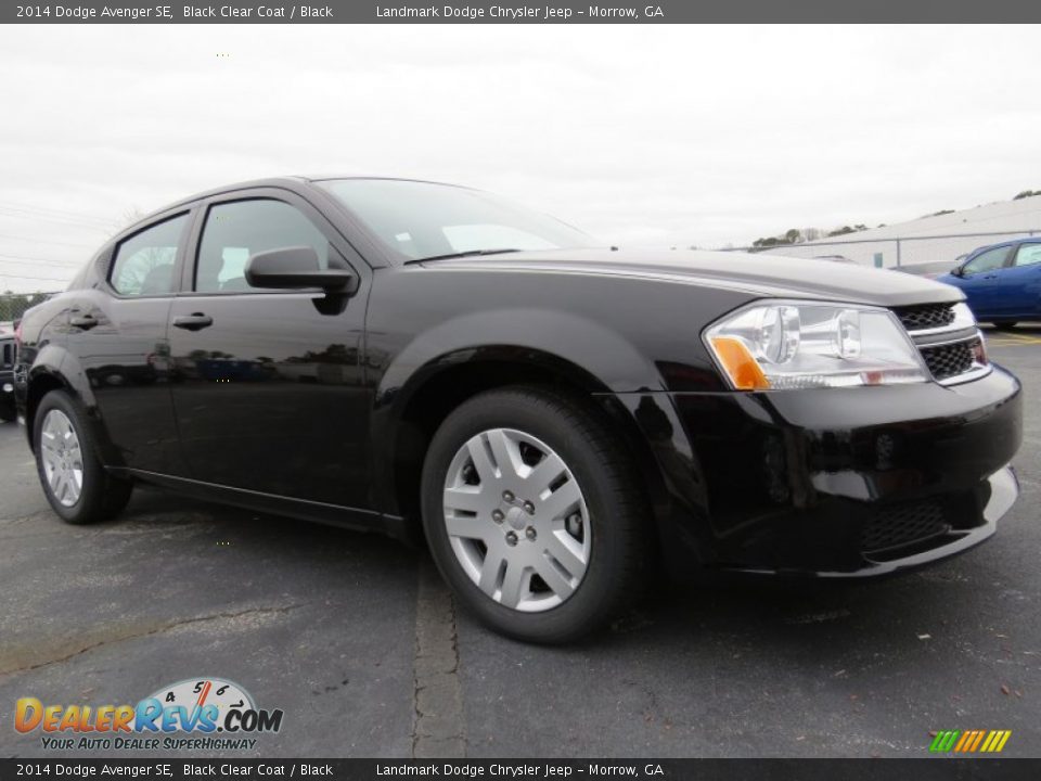 2014 Dodge Avenger SE Black Clear Coat / Black Photo #4