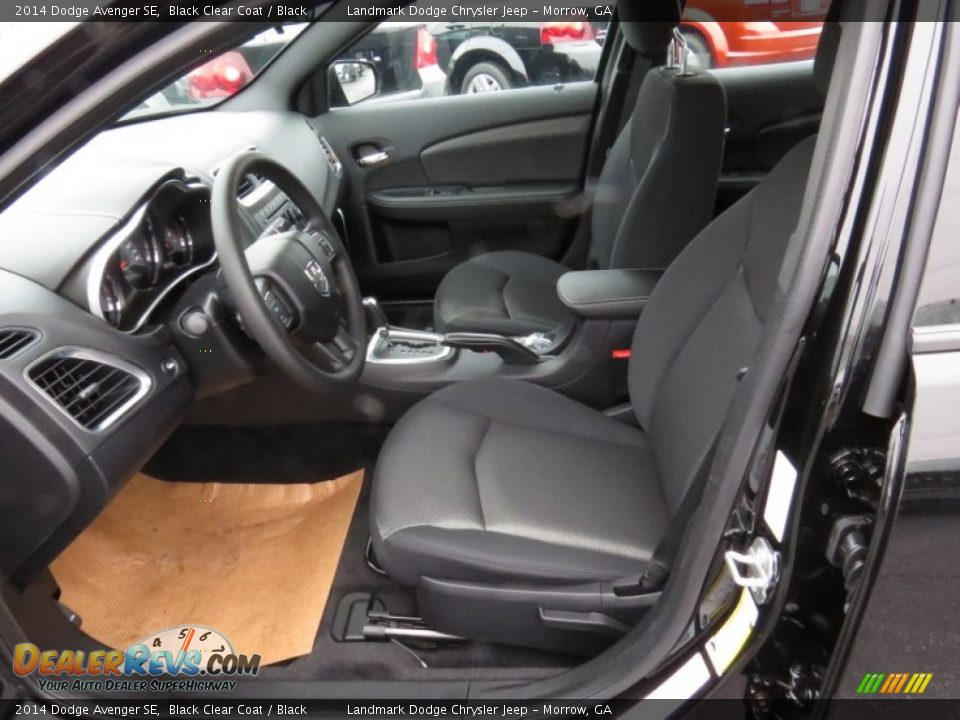 2014 Dodge Avenger SE Black Clear Coat / Black Photo #6