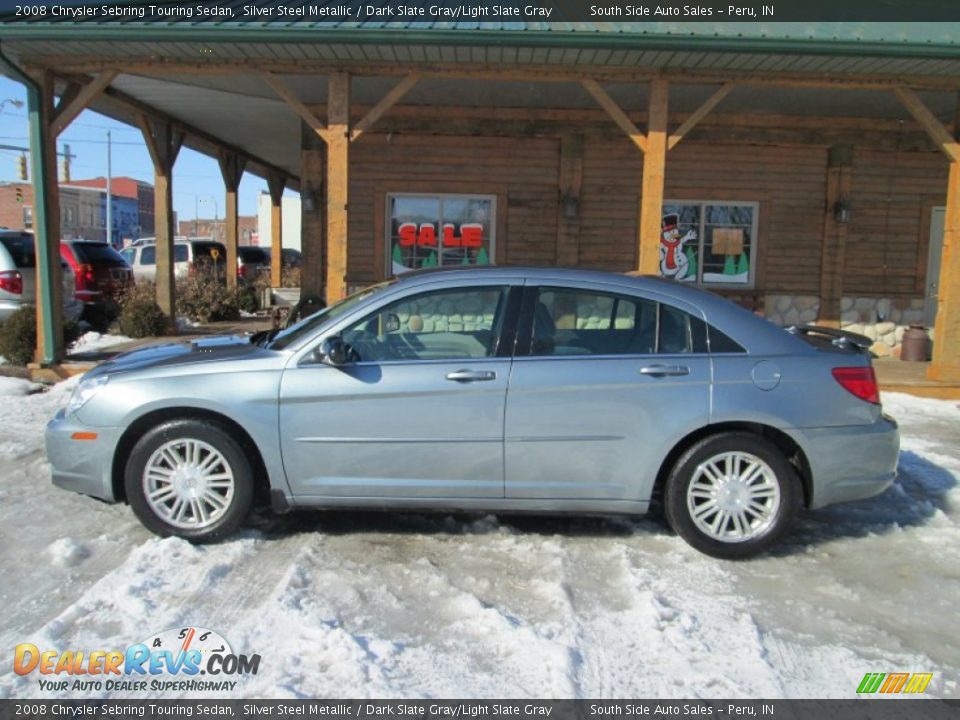 2008 Chrysler Sebring Touring Sedan Silver Steel Metallic / Dark Slate Gray/Light Slate Gray Photo #1