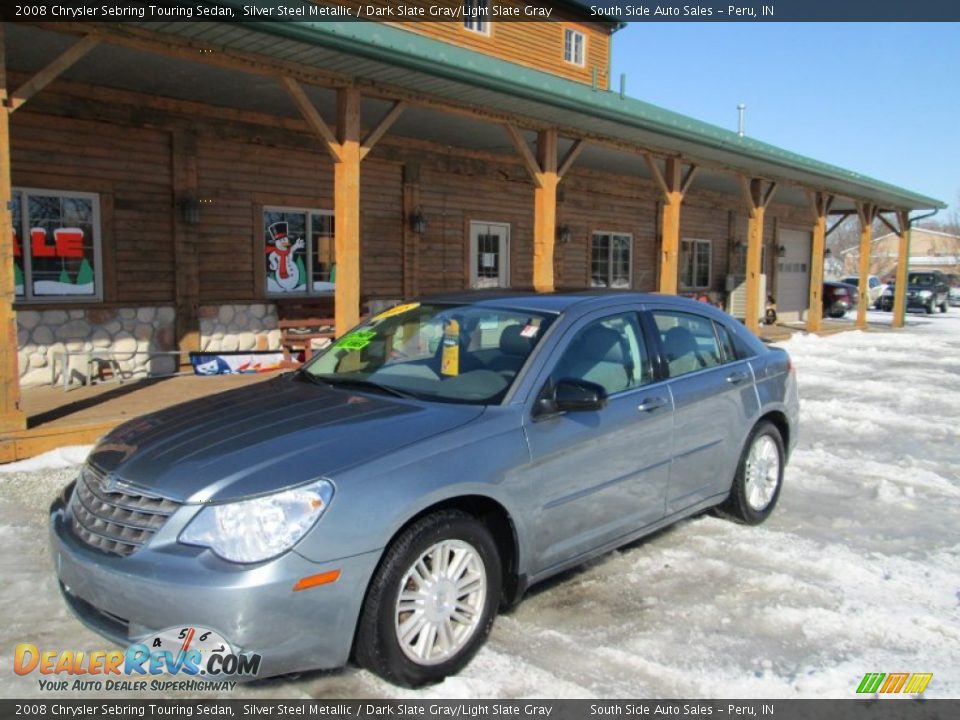 2008 Chrysler Sebring Touring Sedan Silver Steel Metallic / Dark Slate Gray/Light Slate Gray Photo #2