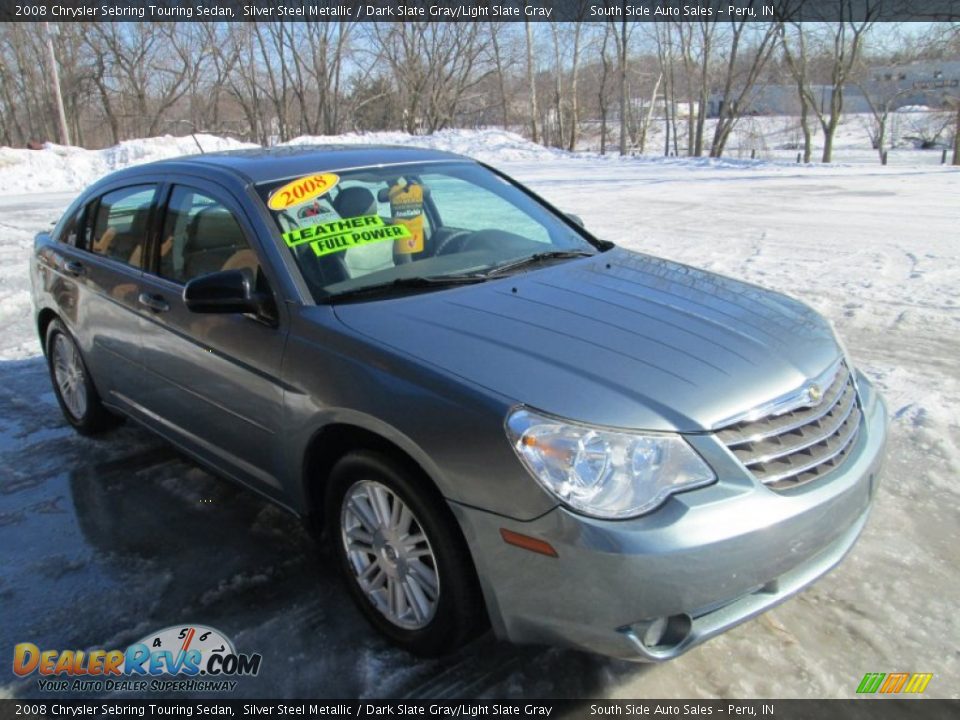 2008 Chrysler Sebring Touring Sedan Silver Steel Metallic / Dark Slate Gray/Light Slate Gray Photo #4