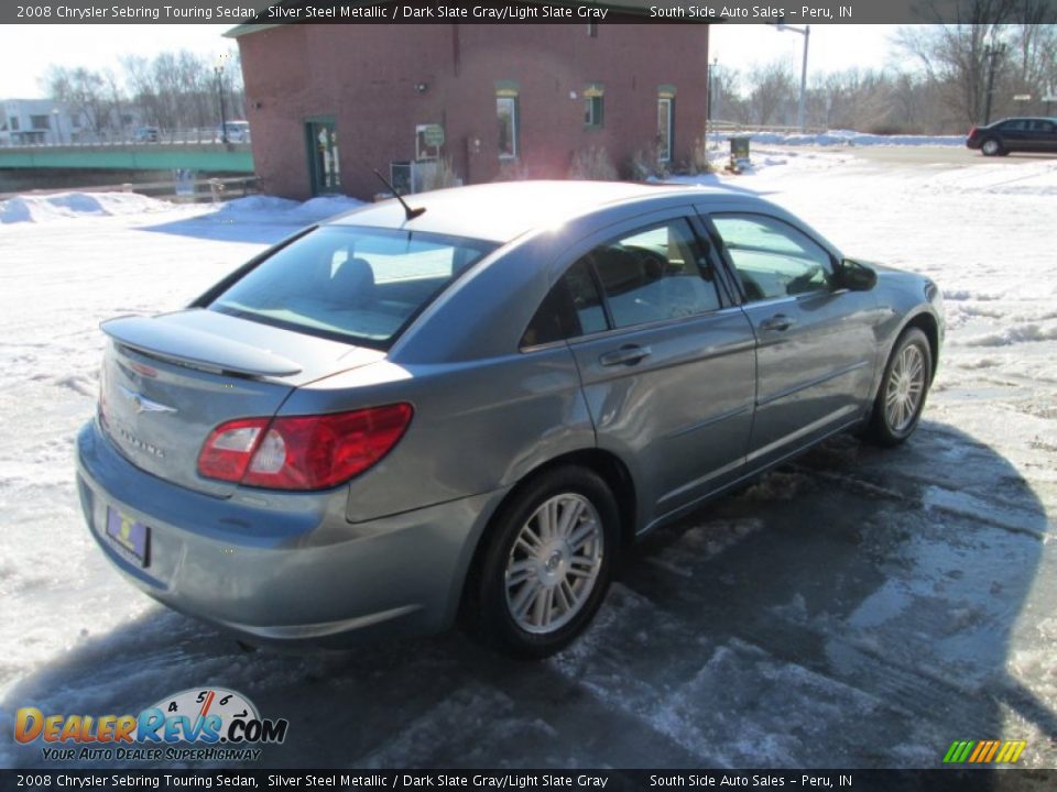2008 Chrysler Sebring Touring Sedan Silver Steel Metallic / Dark Slate Gray/Light Slate Gray Photo #5