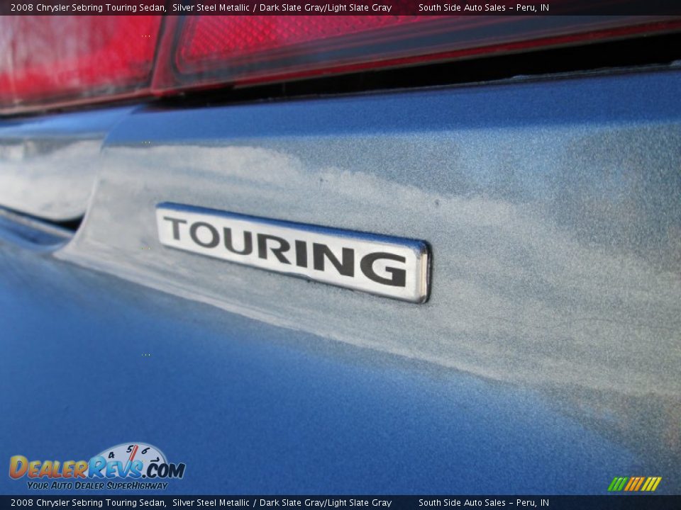 2008 Chrysler Sebring Touring Sedan Silver Steel Metallic / Dark Slate Gray/Light Slate Gray Photo #8