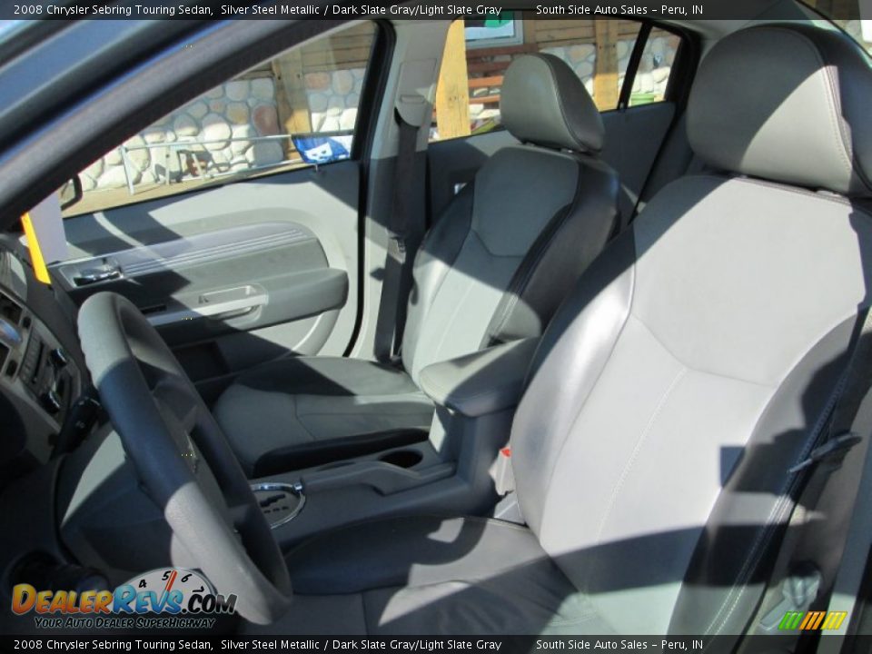 2008 Chrysler Sebring Touring Sedan Silver Steel Metallic / Dark Slate Gray/Light Slate Gray Photo #11