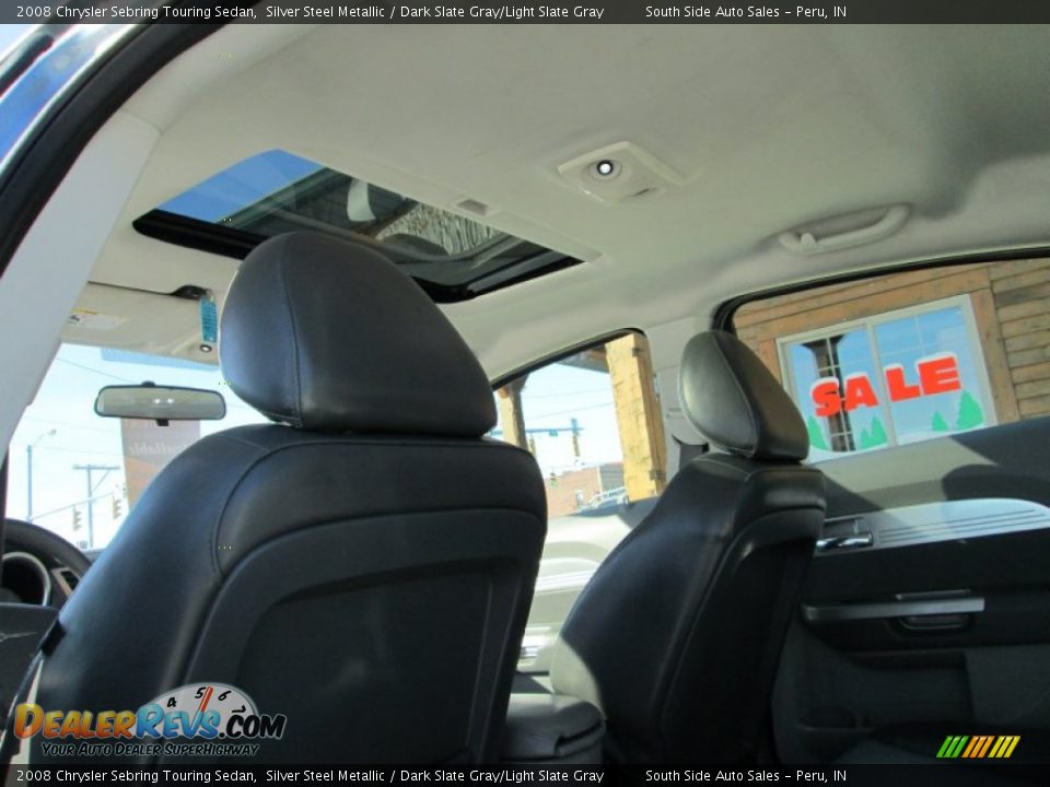 2008 Chrysler Sebring Touring Sedan Silver Steel Metallic / Dark Slate Gray/Light Slate Gray Photo #15
