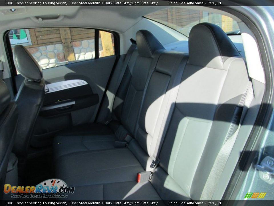 2008 Chrysler Sebring Touring Sedan Silver Steel Metallic / Dark Slate Gray/Light Slate Gray Photo #16