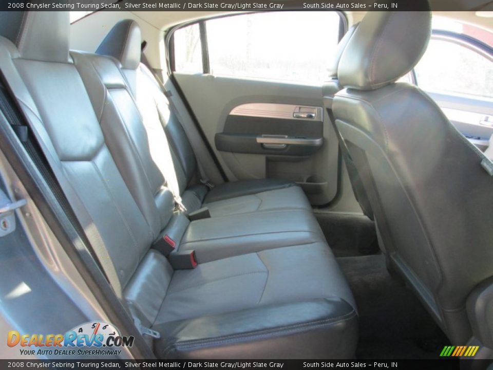 2008 Chrysler Sebring Touring Sedan Silver Steel Metallic / Dark Slate Gray/Light Slate Gray Photo #17