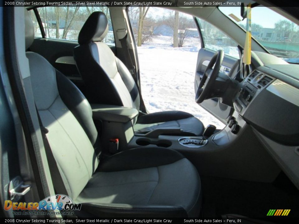 2008 Chrysler Sebring Touring Sedan Silver Steel Metallic / Dark Slate Gray/Light Slate Gray Photo #18