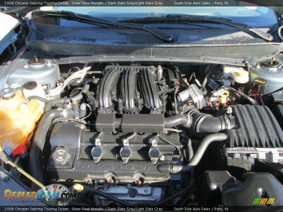 2008 Chrysler Sebring Touring Sedan Silver Steel Metallic / Dark Slate Gray/Light Slate Gray Photo #21