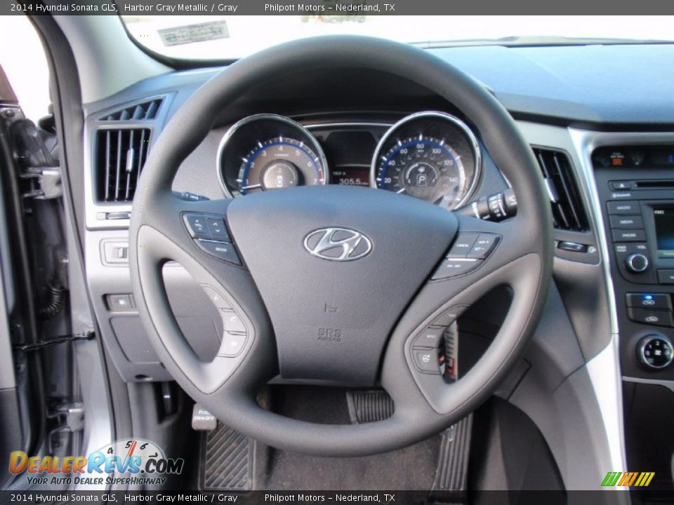 2014 Hyundai Sonata GLS Harbor Gray Metallic / Gray Photo #29
