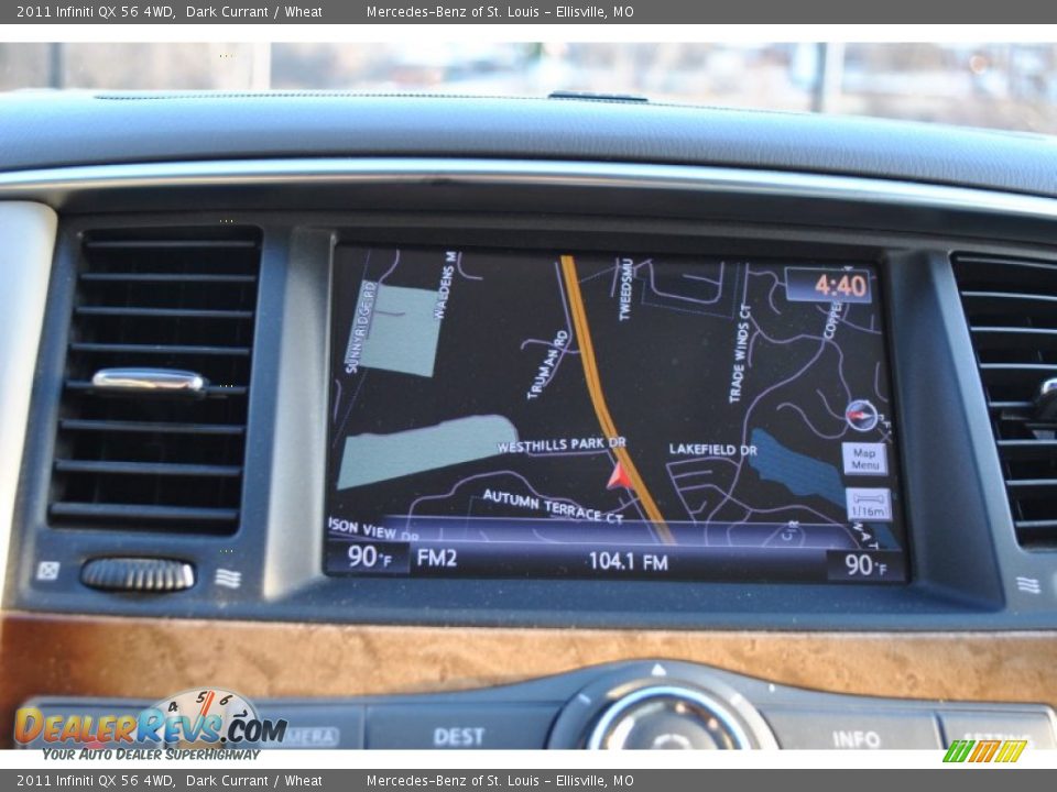 2011 Infiniti QX 56 4WD Dark Currant / Wheat Photo #5