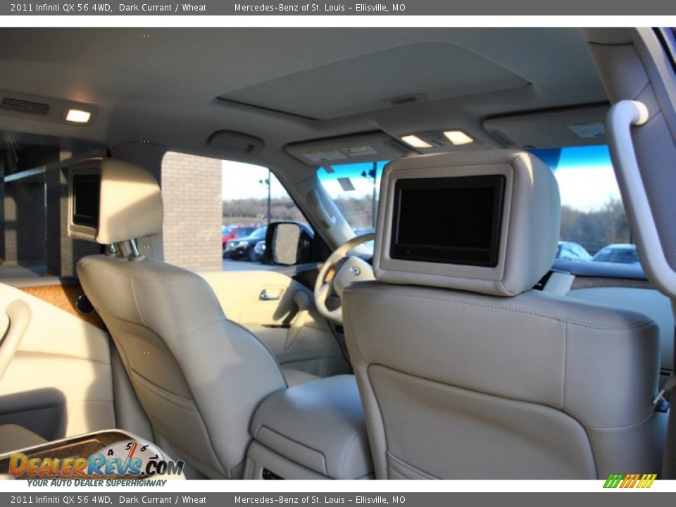 2011 Infiniti QX 56 4WD Dark Currant / Wheat Photo #6