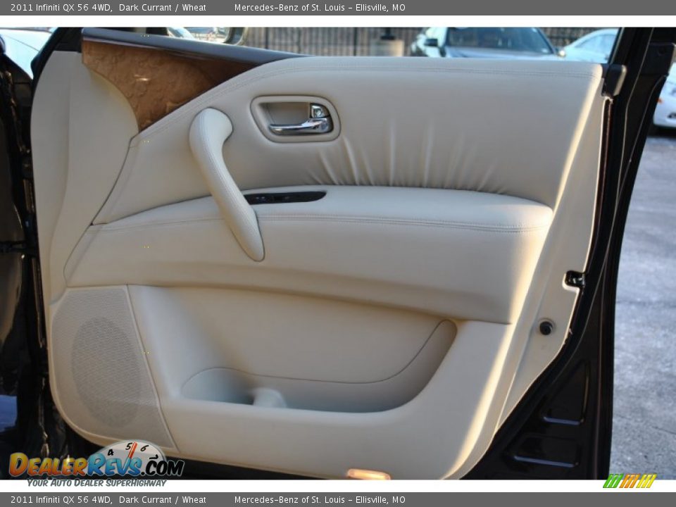 2011 Infiniti QX 56 4WD Dark Currant / Wheat Photo #7
