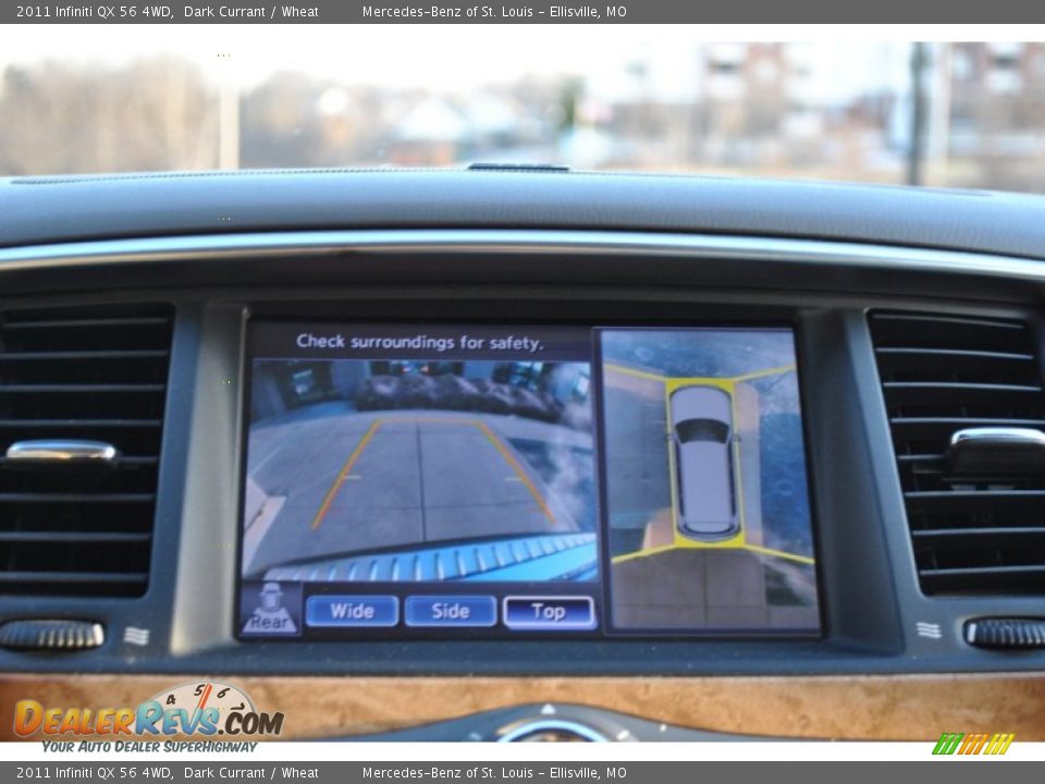 2011 Infiniti QX 56 4WD Dark Currant / Wheat Photo #9