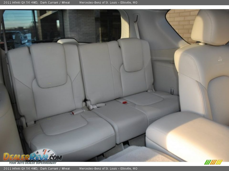 2011 Infiniti QX 56 4WD Dark Currant / Wheat Photo #12
