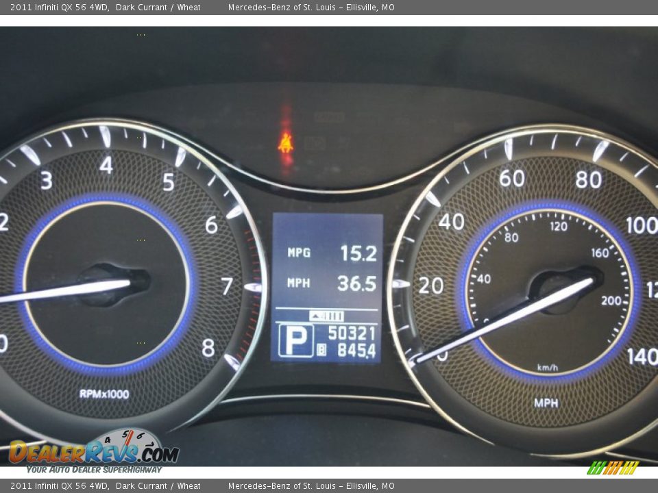 2011 Infiniti QX 56 4WD Dark Currant / Wheat Photo #19