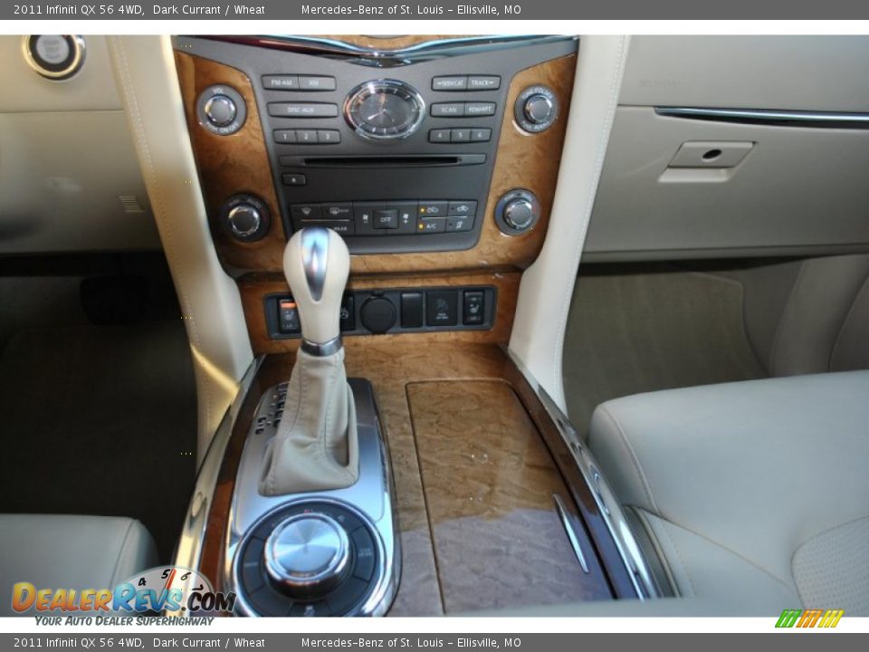 2011 Infiniti QX 56 4WD Dark Currant / Wheat Photo #21