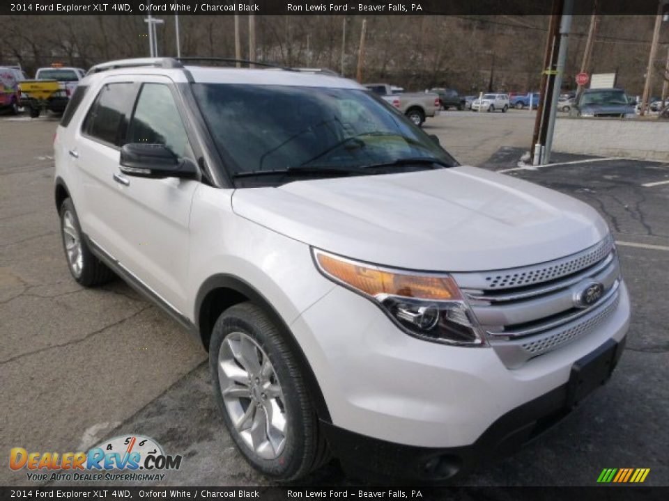 2014 Ford Explorer XLT 4WD Oxford White / Charcoal Black Photo #2
