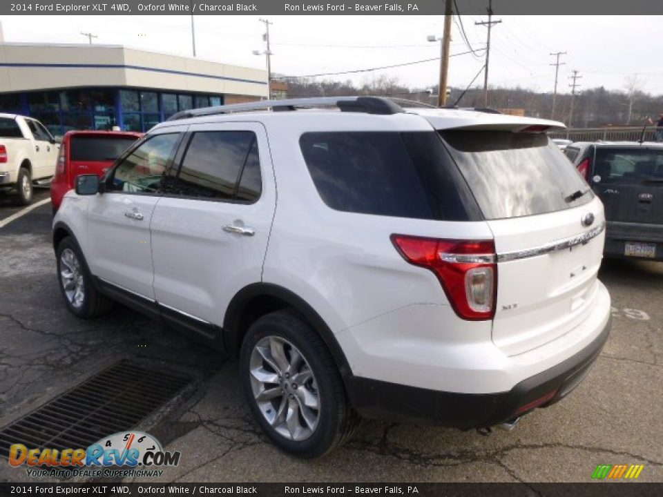 2014 Ford Explorer XLT 4WD Oxford White / Charcoal Black Photo #6