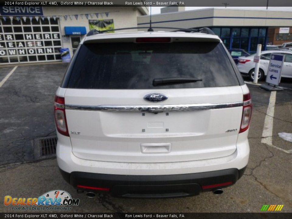 2014 Ford Explorer XLT 4WD Oxford White / Charcoal Black Photo #7