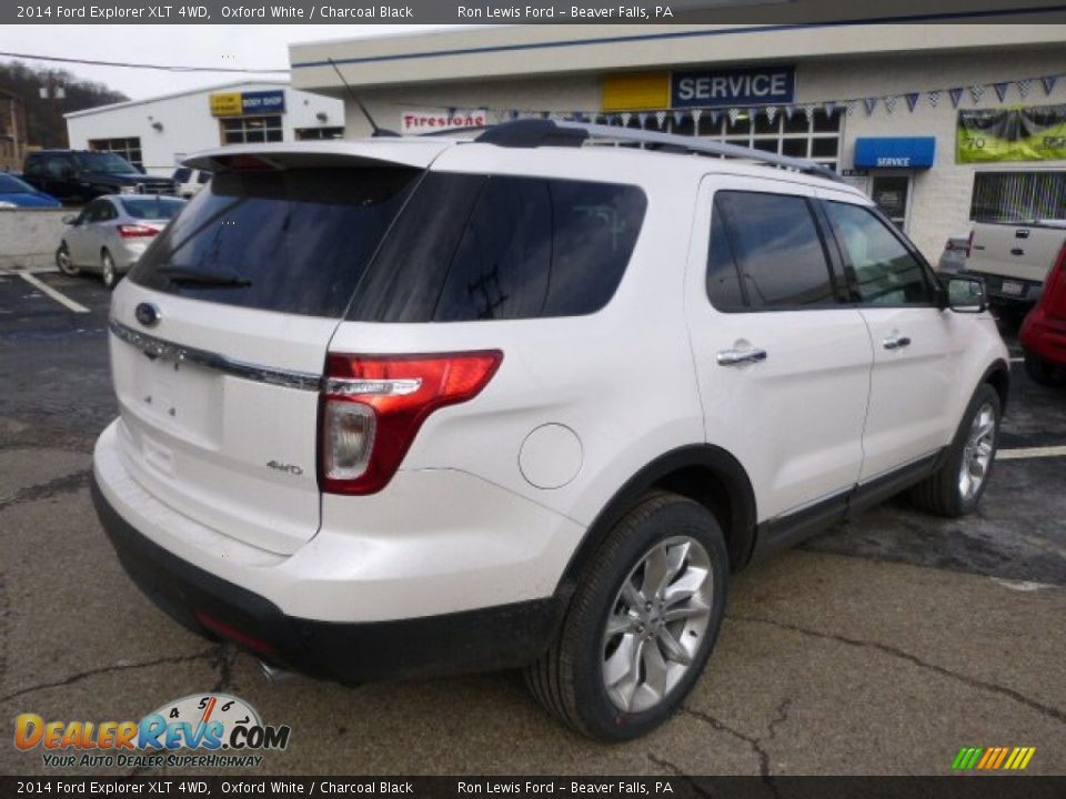 2014 Ford Explorer XLT 4WD Oxford White / Charcoal Black Photo #8