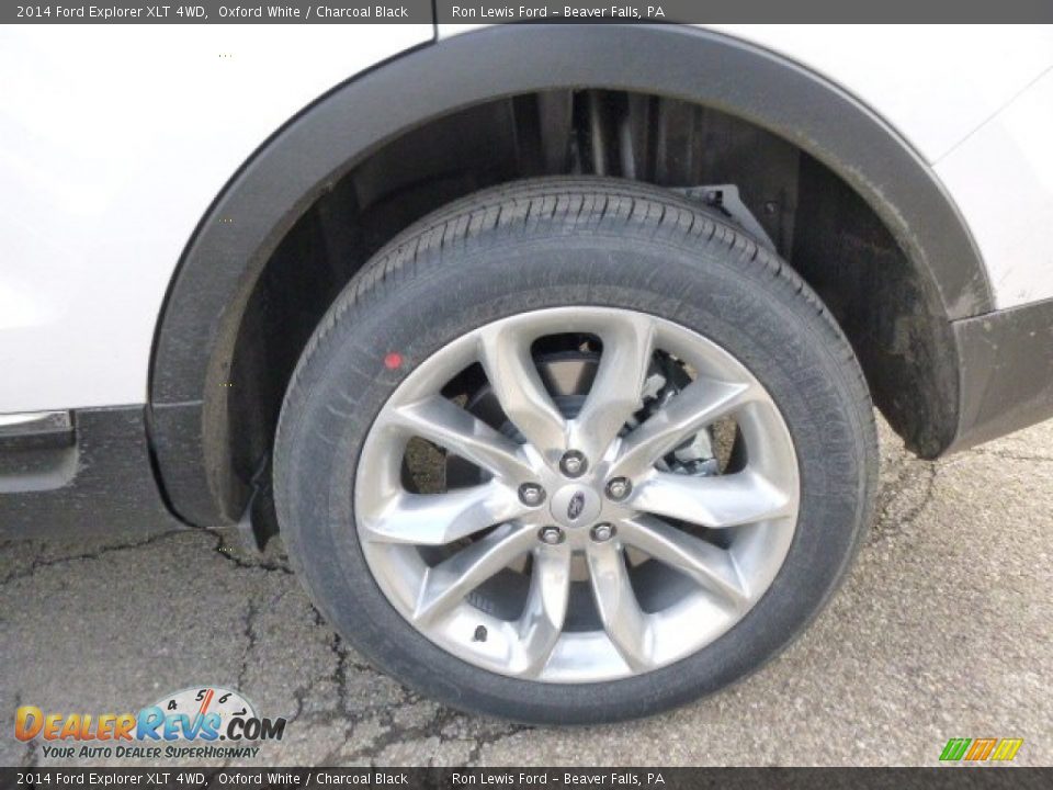 2014 Ford Explorer XLT 4WD Oxford White / Charcoal Black Photo #9
