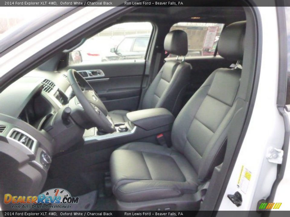 2014 Ford Explorer XLT 4WD Oxford White / Charcoal Black Photo #10