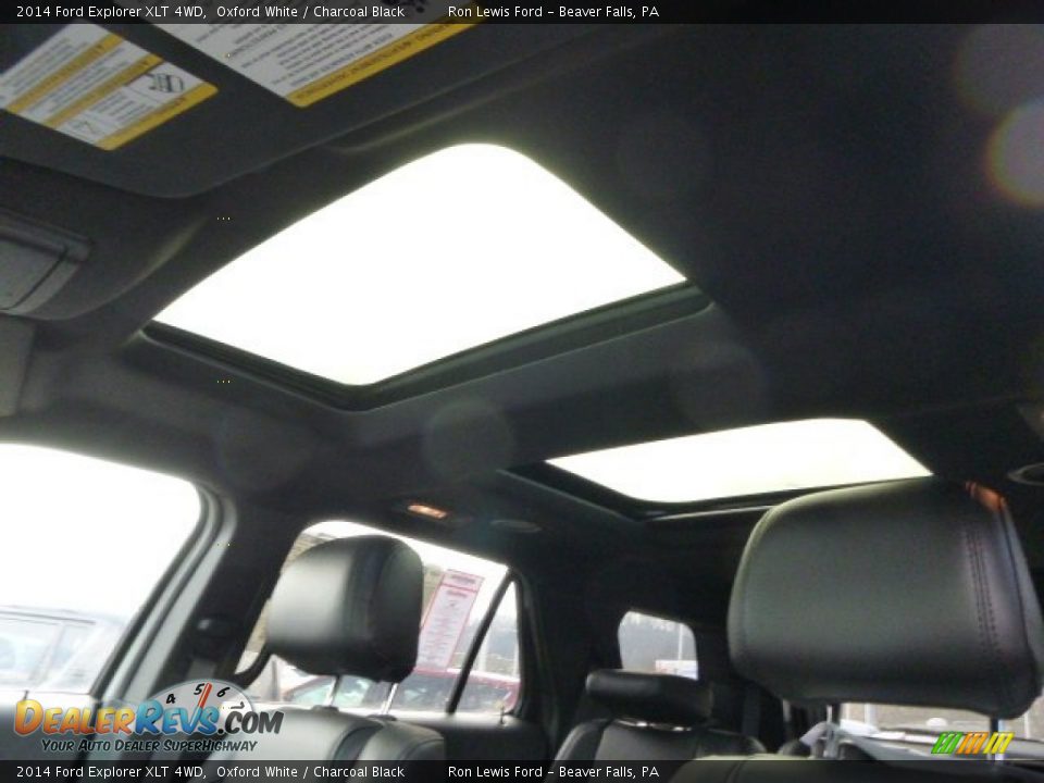 2014 Ford Explorer XLT 4WD Oxford White / Charcoal Black Photo #14