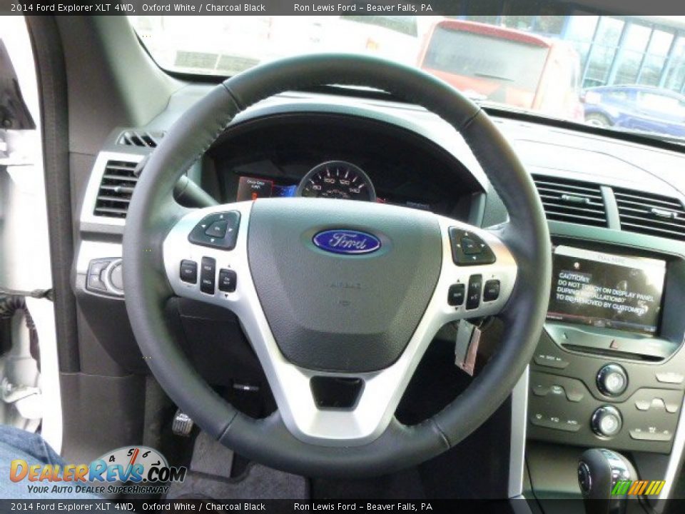 2014 Ford Explorer XLT 4WD Oxford White / Charcoal Black Photo #19