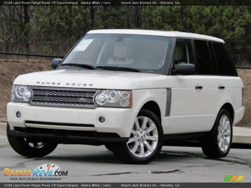 2008 Land Rover Range Rover V8 Supercharged Alaska White / Ivory Photo #1