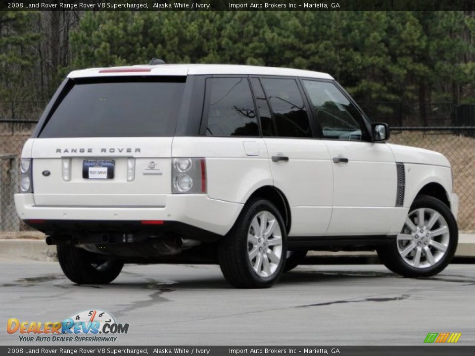 2008 Land Rover Range Rover V8 Supercharged Alaska White / Ivory Photo #4