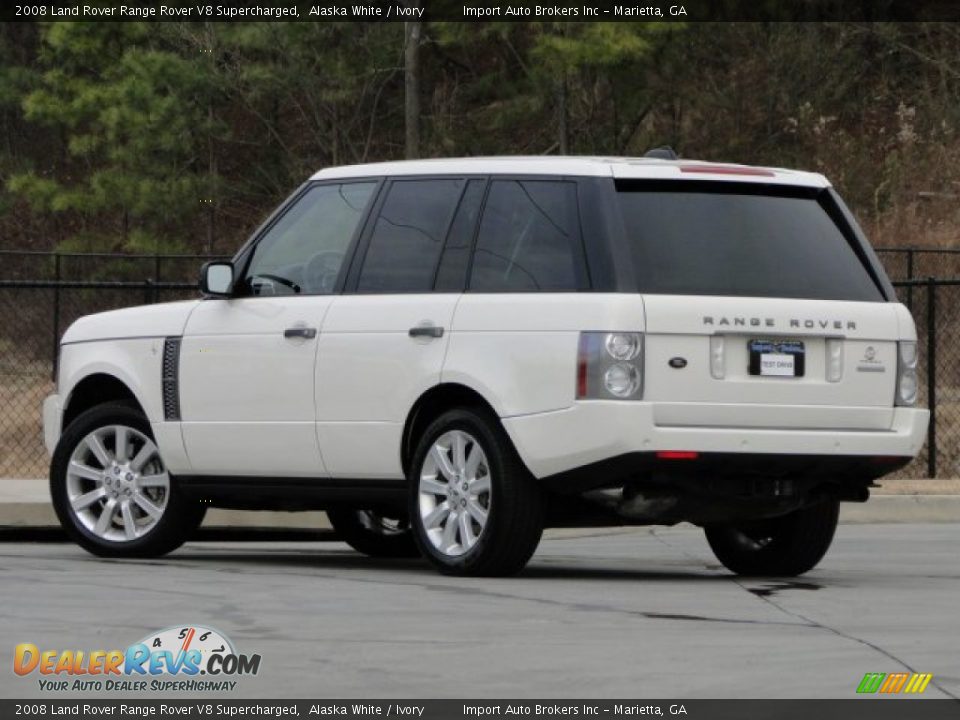 2008 Land Rover Range Rover V8 Supercharged Alaska White / Ivory Photo #5
