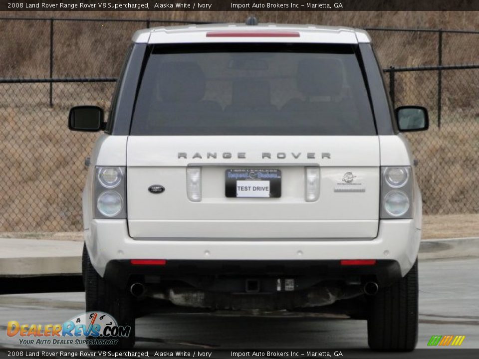 2008 Land Rover Range Rover V8 Supercharged Alaska White / Ivory Photo #7