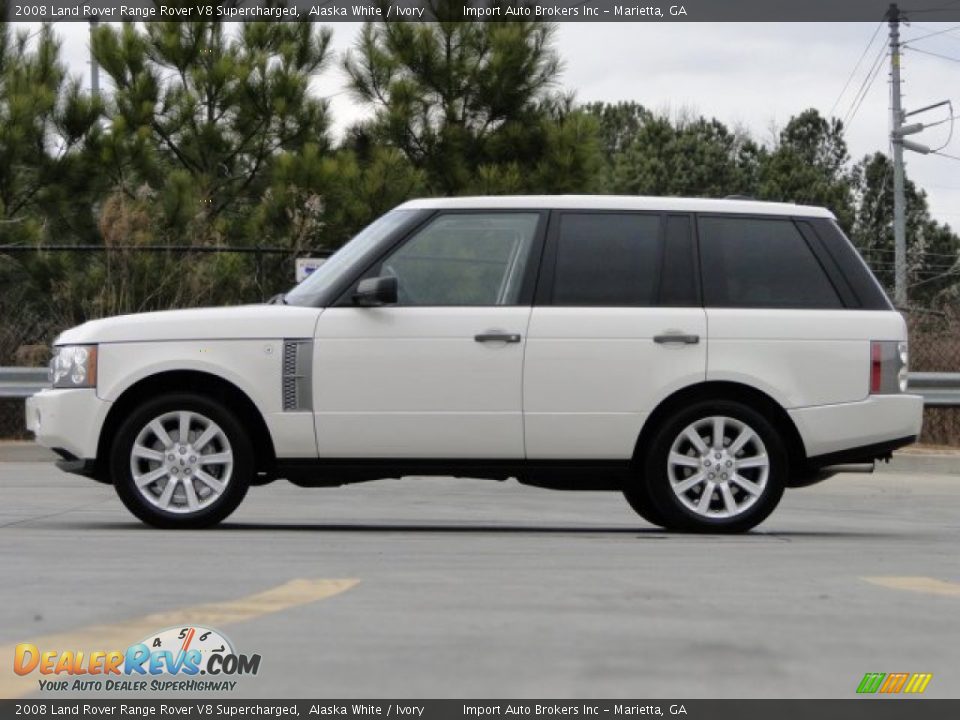 Alaska White 2008 Land Rover Range Rover V8 Supercharged Photo #8