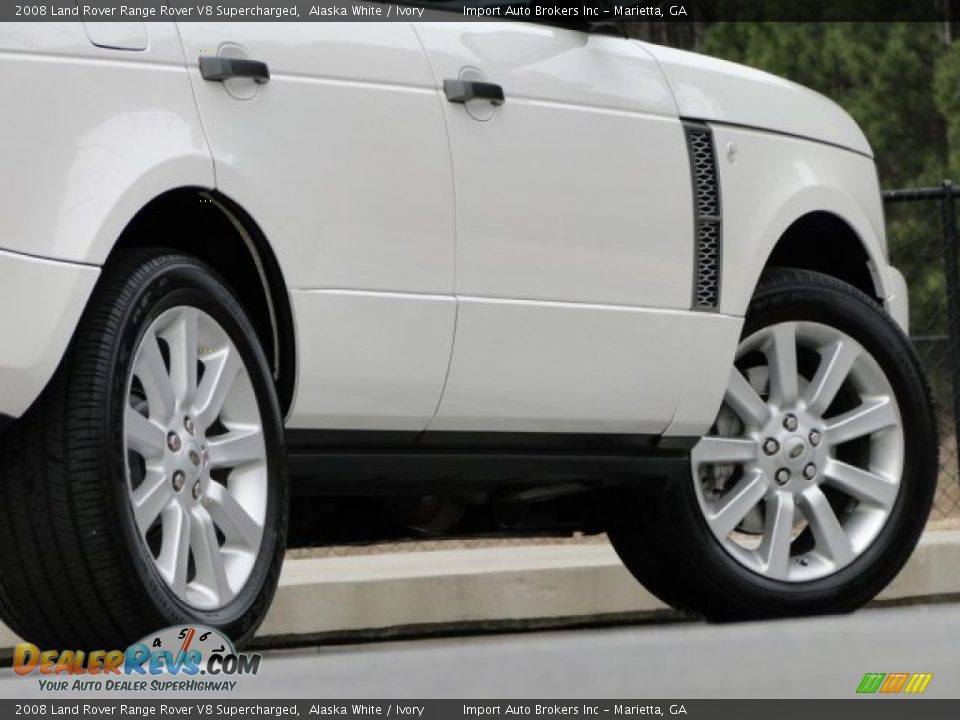 2008 Land Rover Range Rover V8 Supercharged Alaska White / Ivory Photo #9