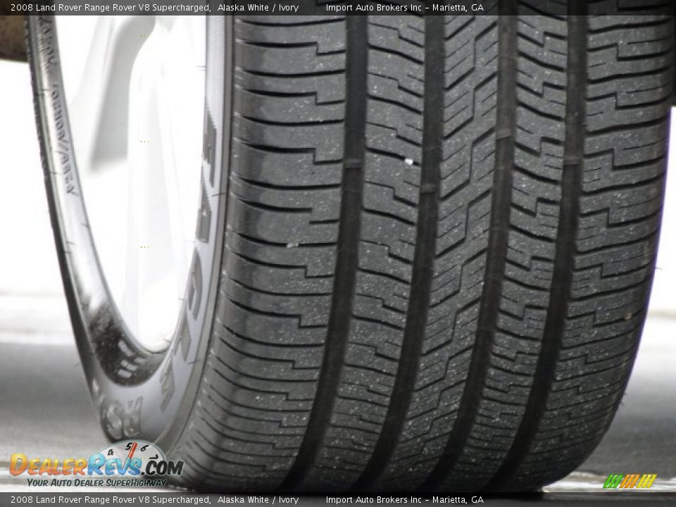 2008 Land Rover Range Rover V8 Supercharged Alaska White / Ivory Photo #11