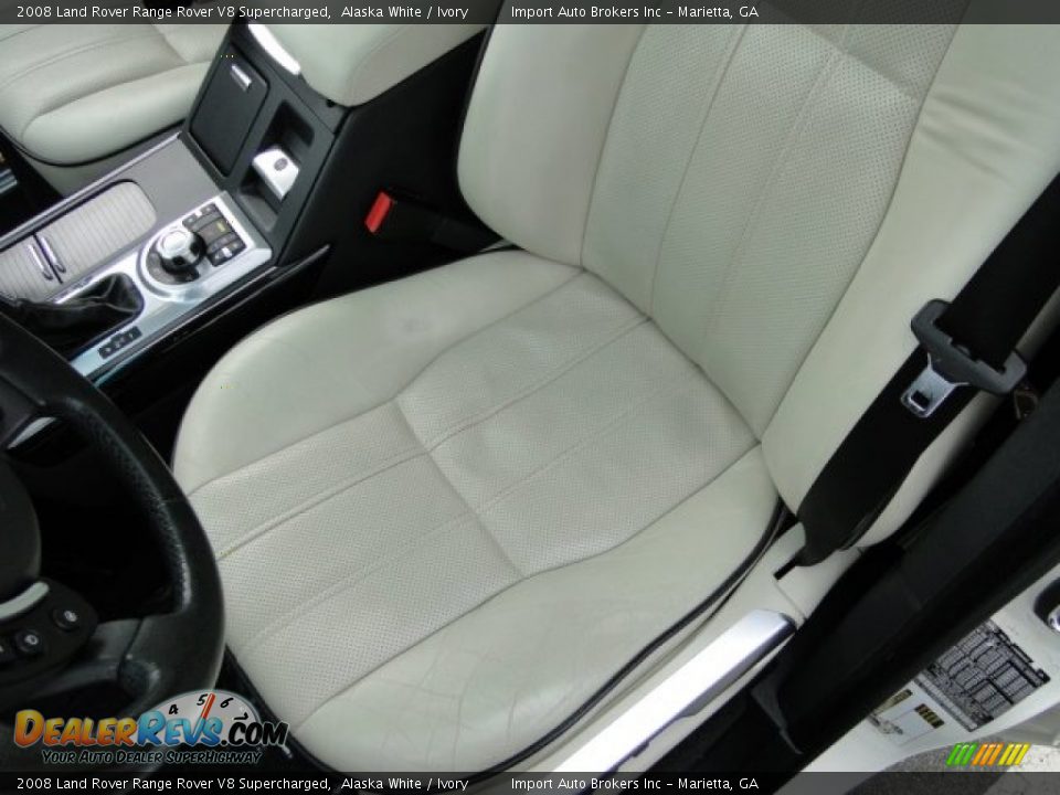 2008 Land Rover Range Rover V8 Supercharged Alaska White / Ivory Photo #20