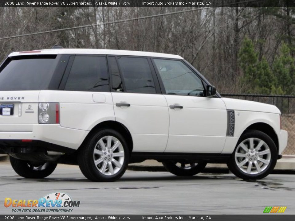 2008 Land Rover Range Rover V8 Supercharged Alaska White / Ivory Photo #21