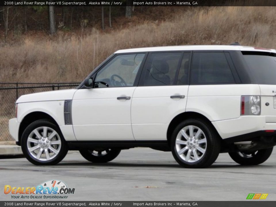 2008 Land Rover Range Rover V8 Supercharged Alaska White / Ivory Photo #22