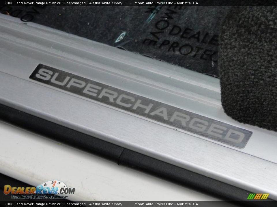 2008 Land Rover Range Rover V8 Supercharged Alaska White / Ivory Photo #31