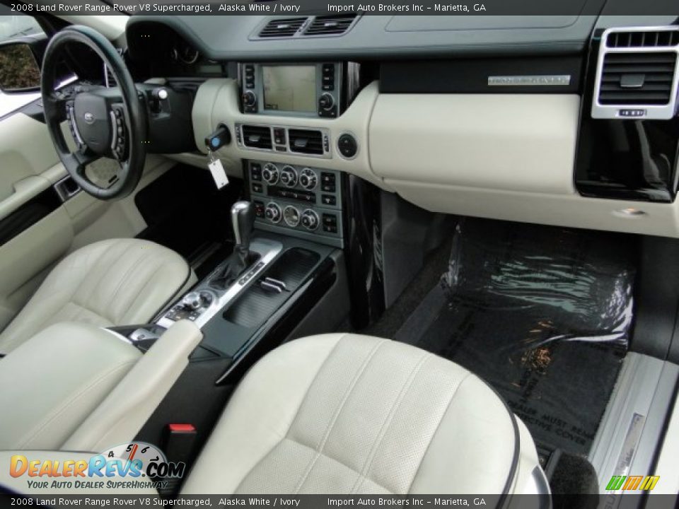 2008 Land Rover Range Rover V8 Supercharged Alaska White / Ivory Photo #33