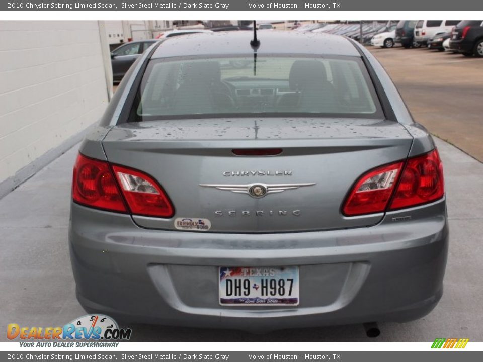 2010 Chrysler Sebring Limited Sedan Silver Steel Metallic / Dark Slate Gray Photo #3