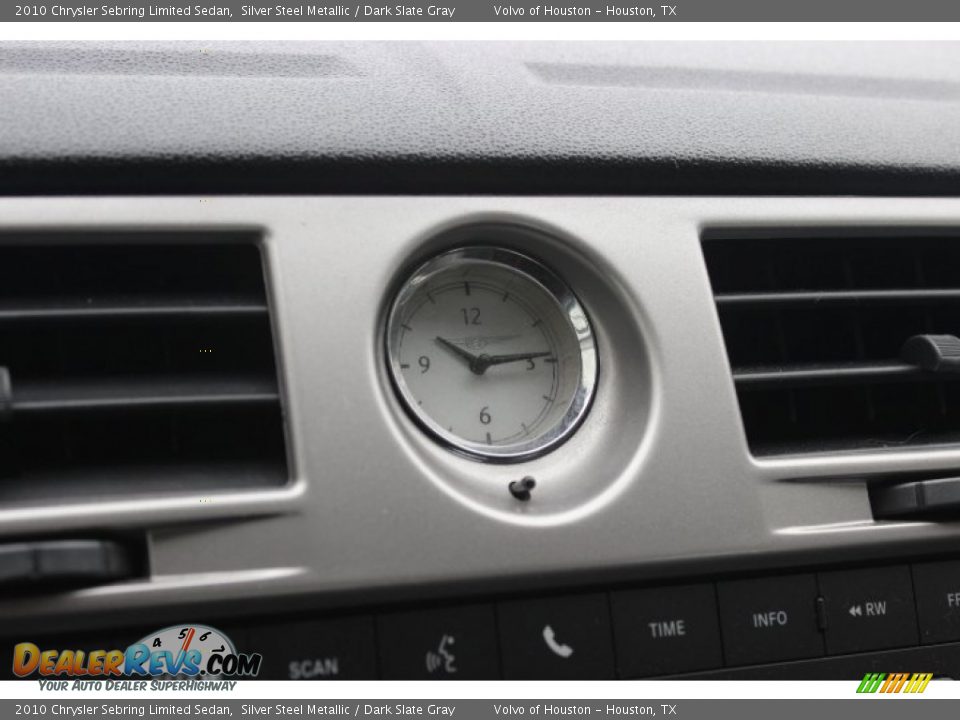 2010 Chrysler Sebring Limited Sedan Silver Steel Metallic / Dark Slate Gray Photo #13